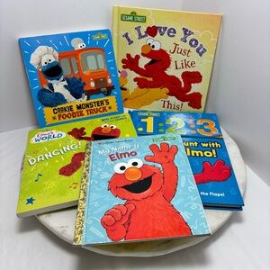 Sesame Street Elmo,Cookie Monster, 5 Books 
Toddler/ Kids Books
